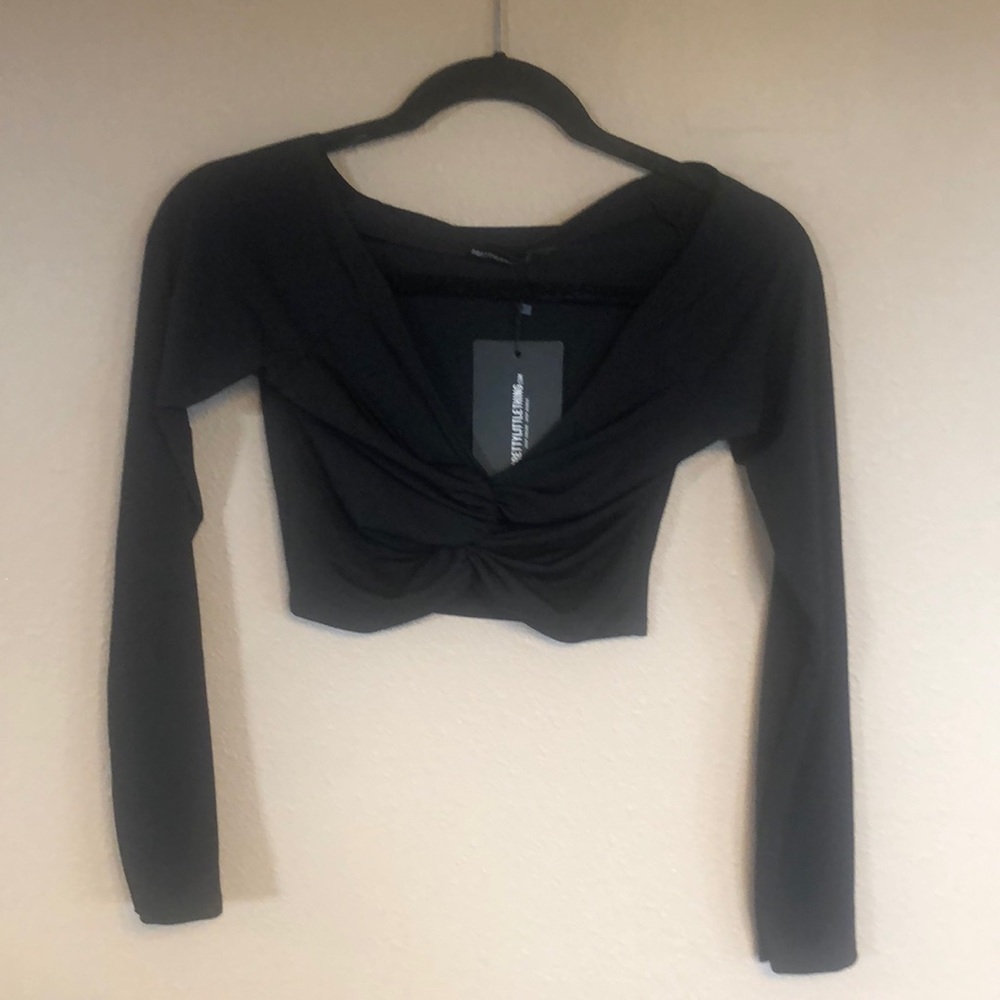 Long sleeve crop top Size 4